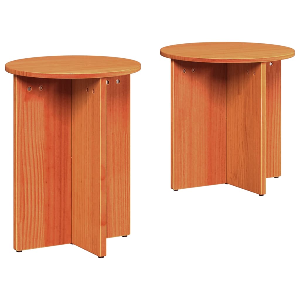Salontafel 2 pcs Wasbruin is nu te koop bij PeponiXL, paradijselijk wonen!