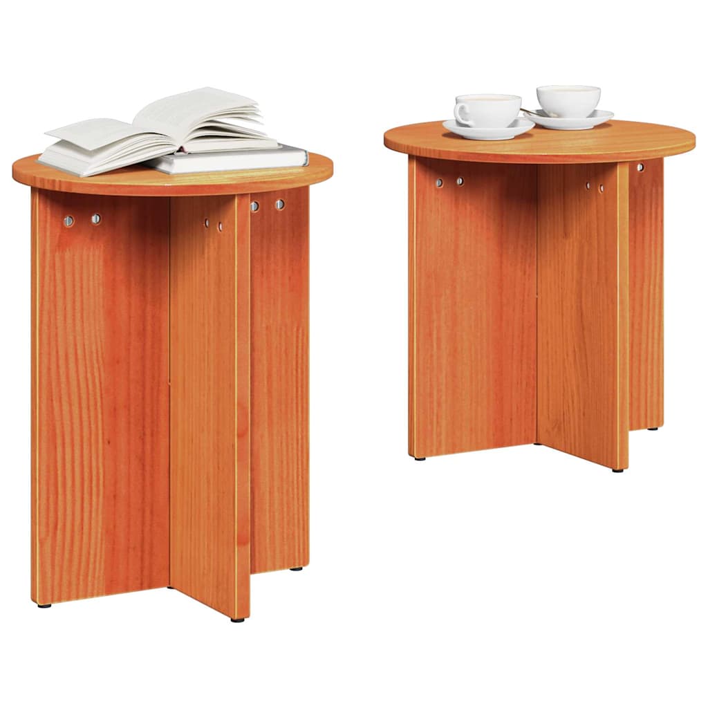 Salontafel 2 pcs Wasbruin is nu te koop bij PeponiXL, paradijselijk wonen!