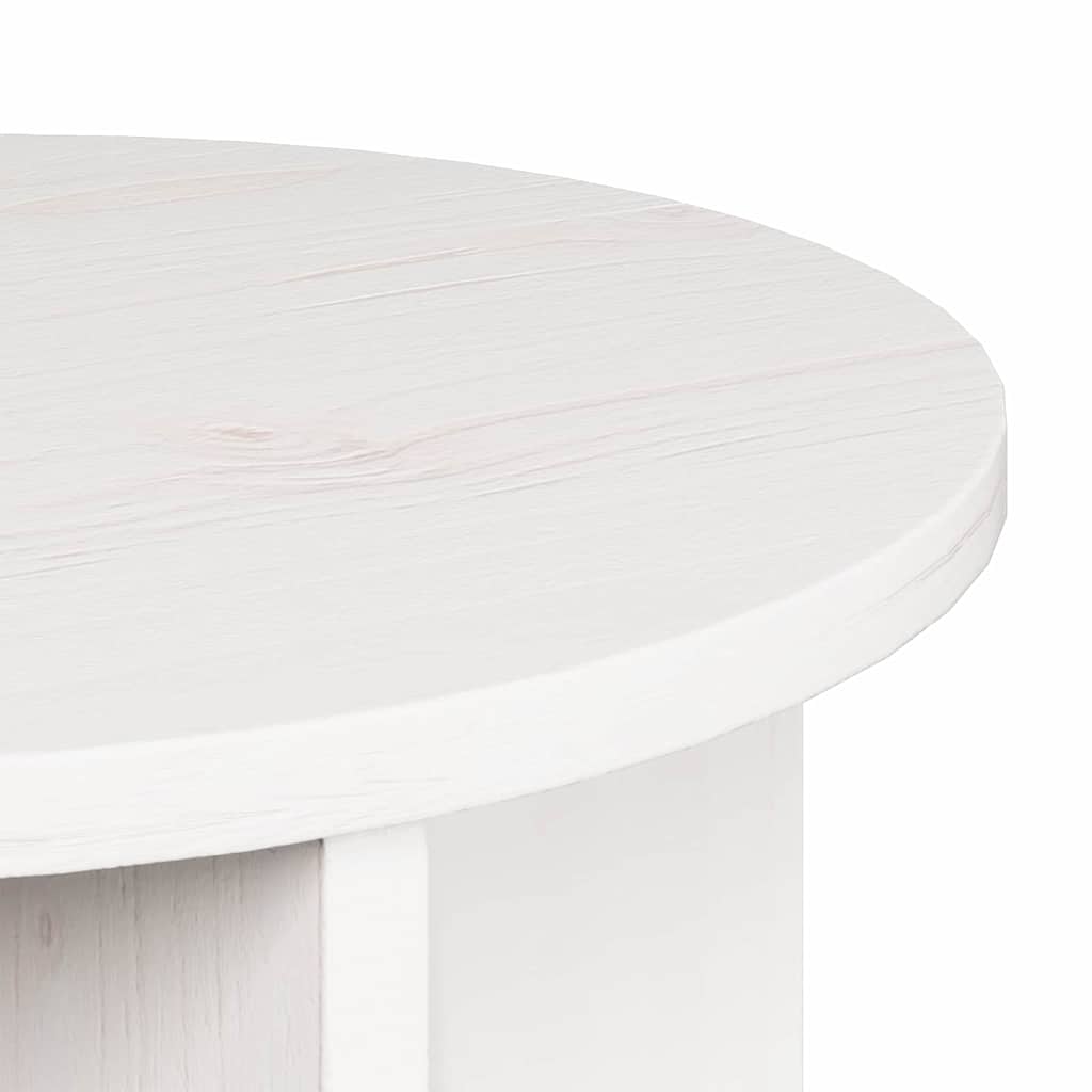 Salontafel 2 pcs Wit Massief grenenhout is nu te koop bij PeponiXL, paradijselijk wonen!