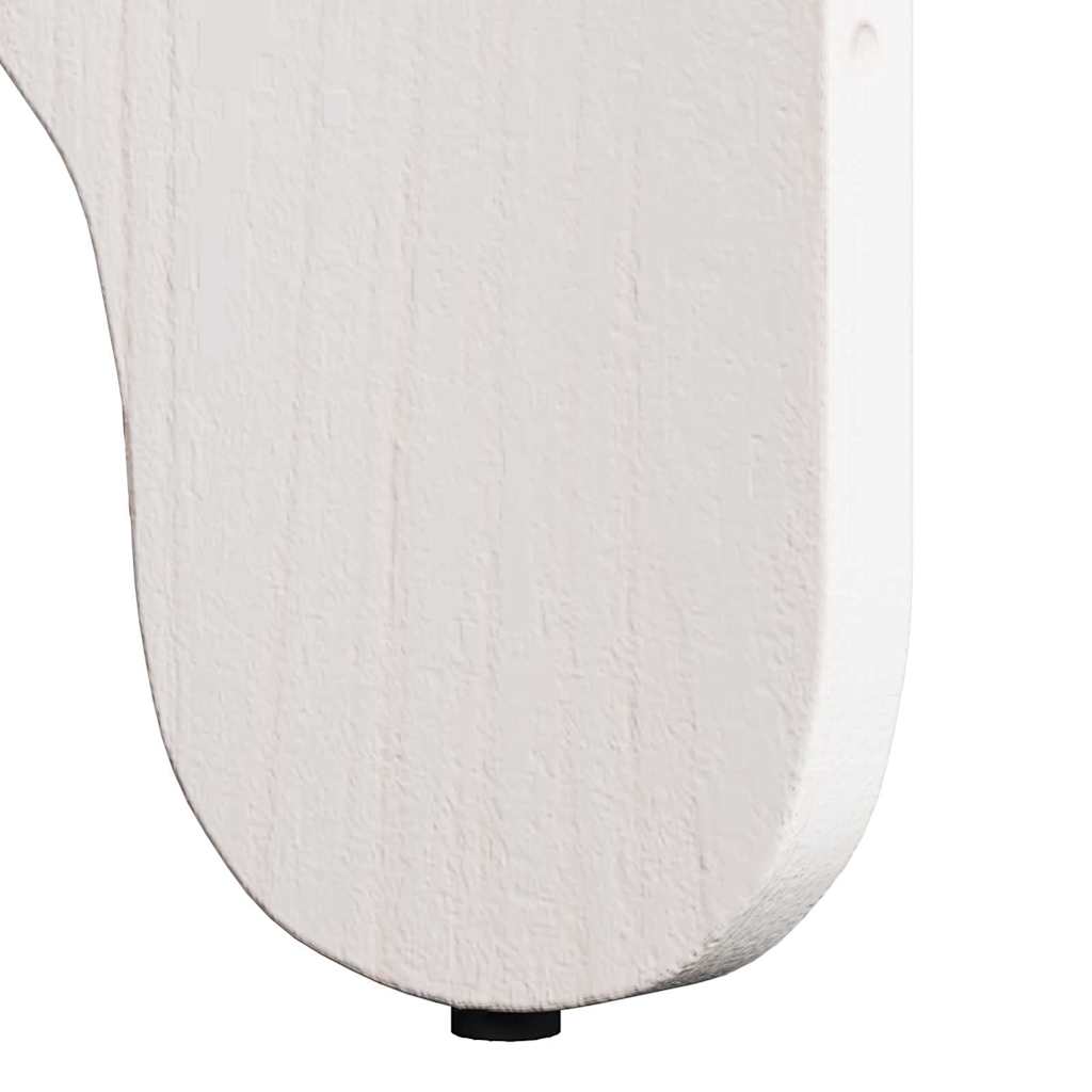 Salontafel 2 pcs Wit Massief grenenhout is nu te koop bij PeponiXL, paradijselijk wonen!