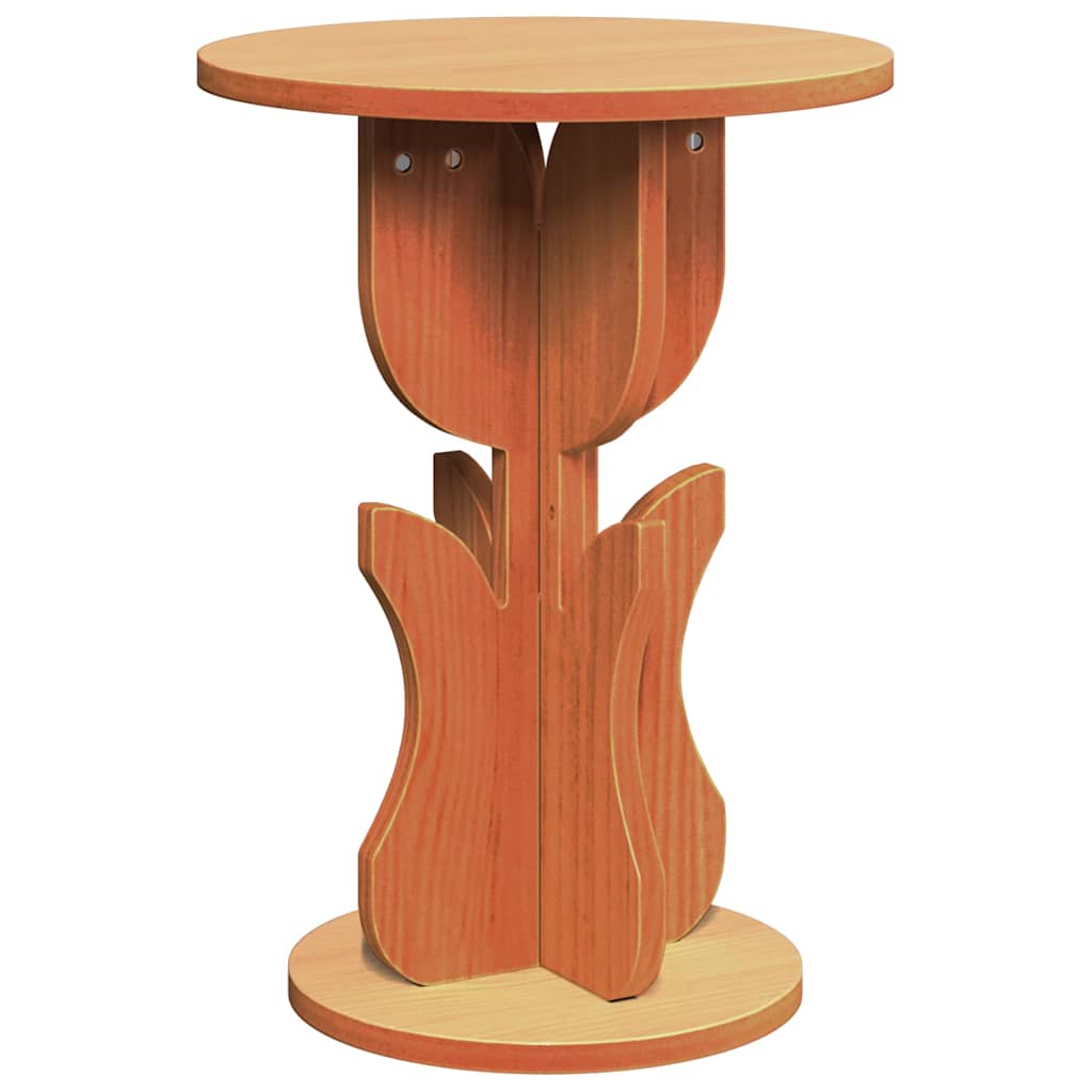 Salontafel Wasbruin 39,5 x 39,5 x 53,5 cm Massief grenenhout is nu te koop bij PeponiXL, paradijselijk wonen!