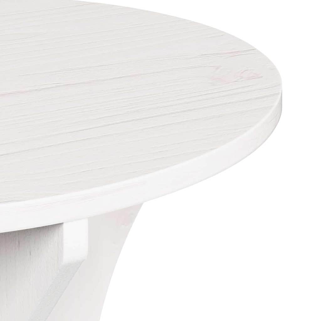 Salontafel 2 pcs Wit Massief grenenhout is nu te koop bij PeponiXL, paradijselijk wonen!