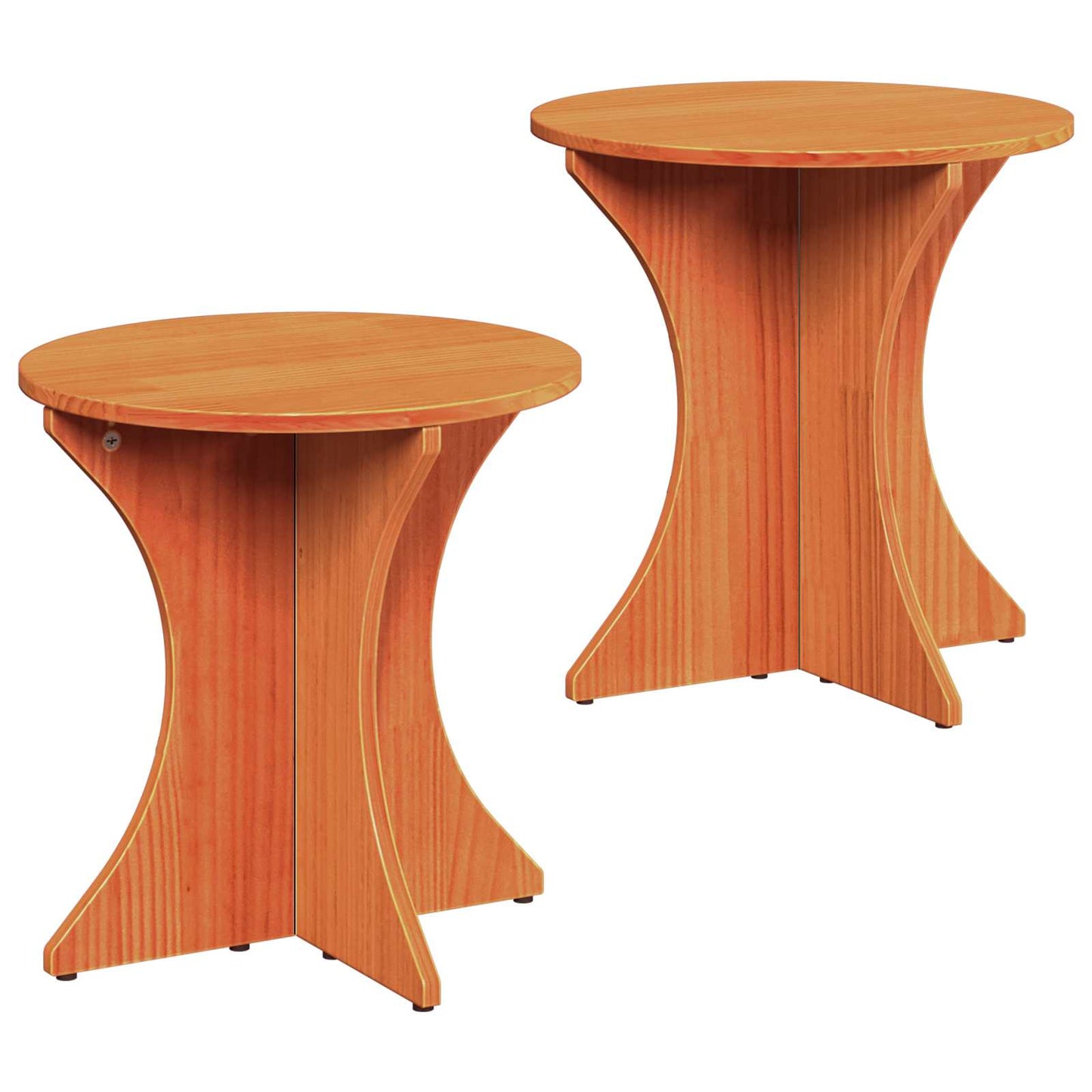 Salontafel 2 pcs Wasbruin Massief grenenhout is nu te koop bij PeponiXL, paradijselijk wonen!