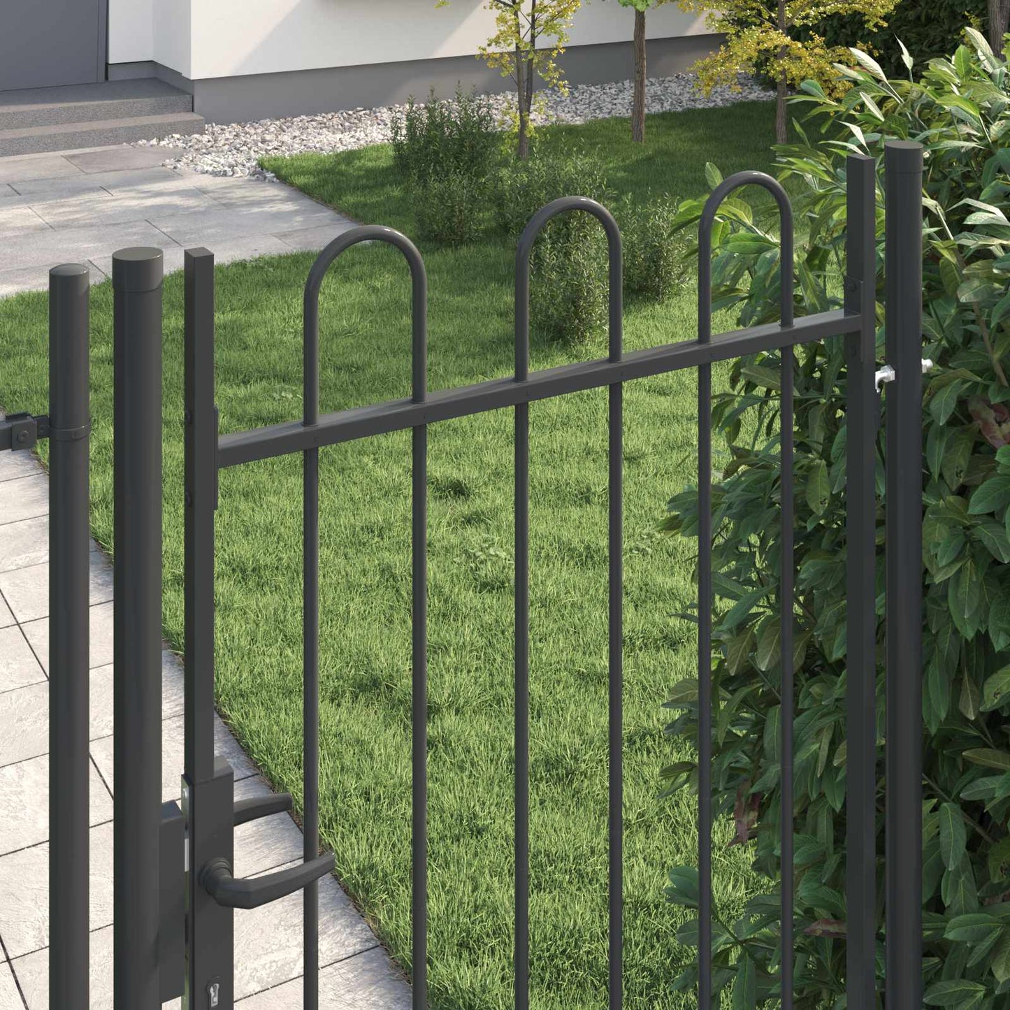 Hekpoort BOXTEL 103 x 225 cm Gepoedercoat staal Grijs is nu te koop bij PeponiXL, paradijselijk wonen!