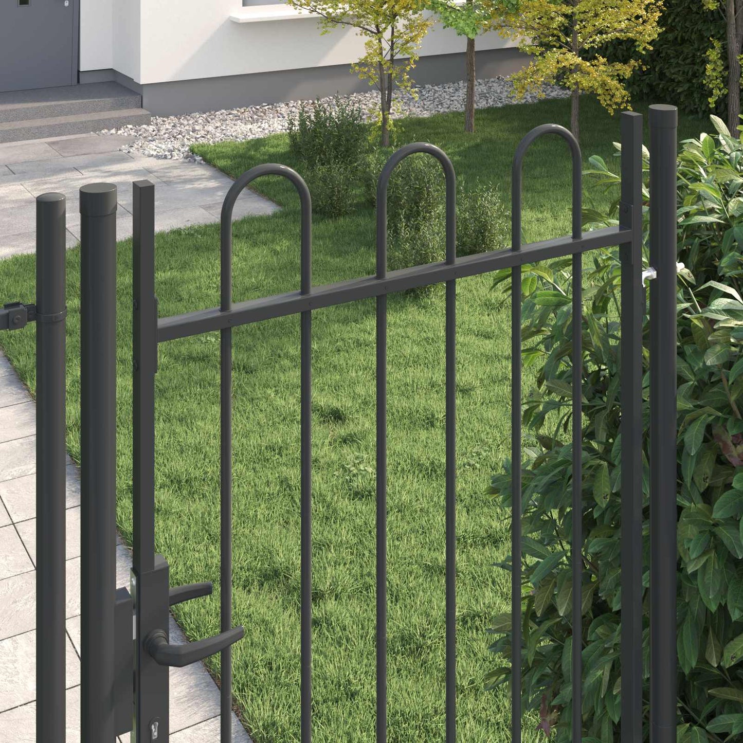 Hekpoort BOXTEL 103 x 250 cm Gepoedercoat staal Grijs is nu te koop bij PeponiXL, paradijselijk wonen!