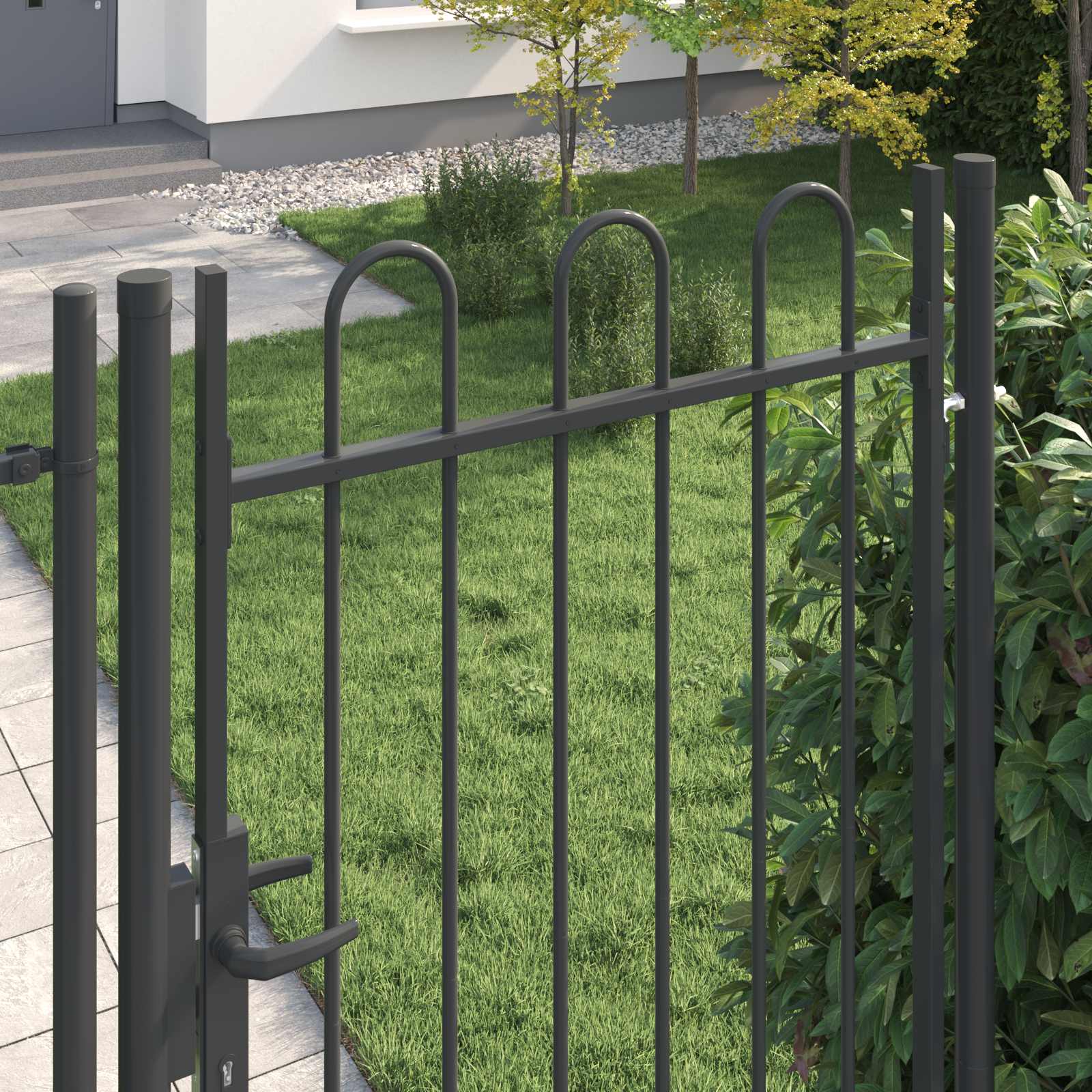 Hekpoort BOXTEL 103 x 250 cm Gepoedercoat staal Grijs is nu te koop bij PeponiXL, paradijselijk wonen!