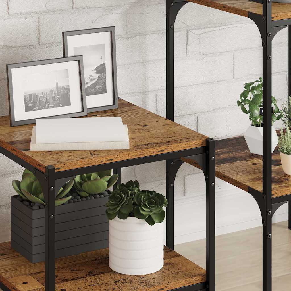 Boekenplank Bord 4 pcs Bruin 40 x 40 x 1,5 cm Bewerkt hout is nu te koop bij PeponiXL, paradijselijk wonen!