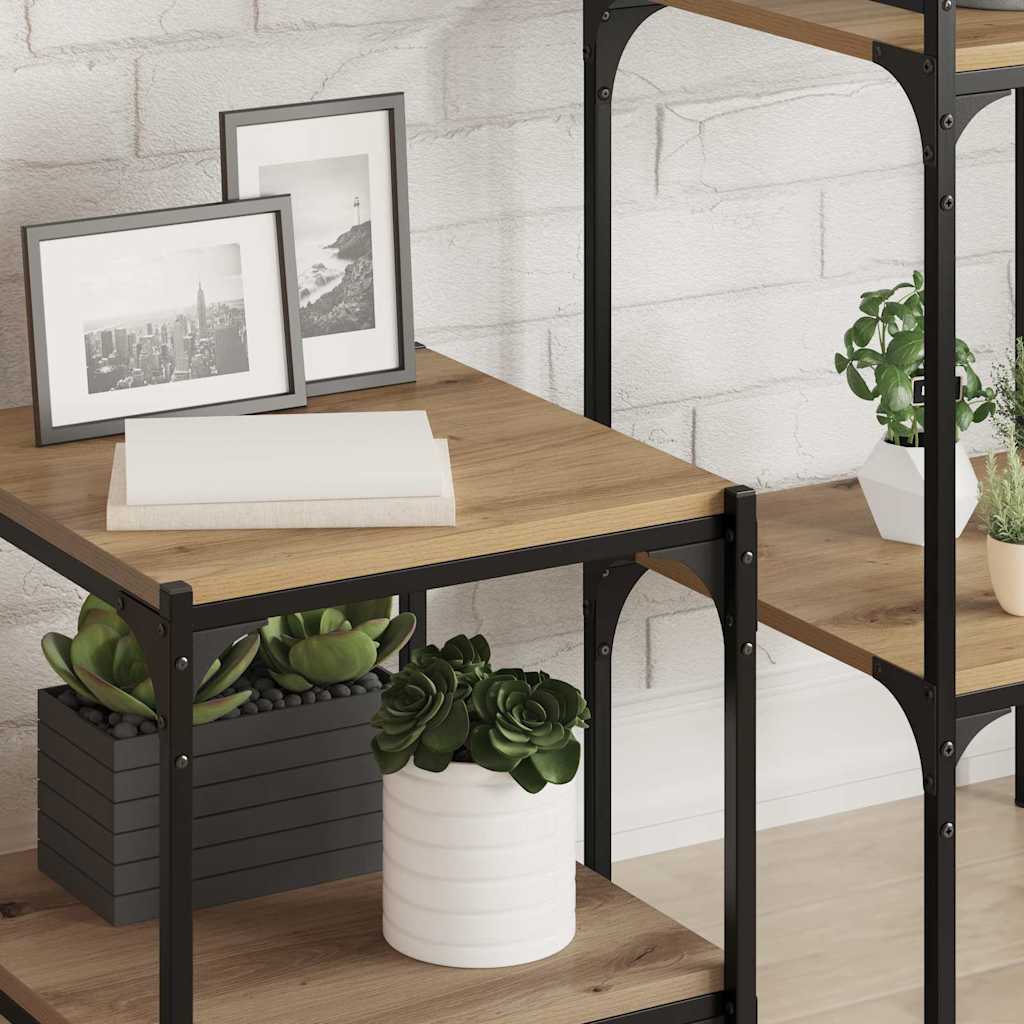 Boekenplank Bord 4 pcs Bruin 40 x 40 x 1,5 cm Bewerkt hout is nu te koop bij PeponiXL, paradijselijk wonen!