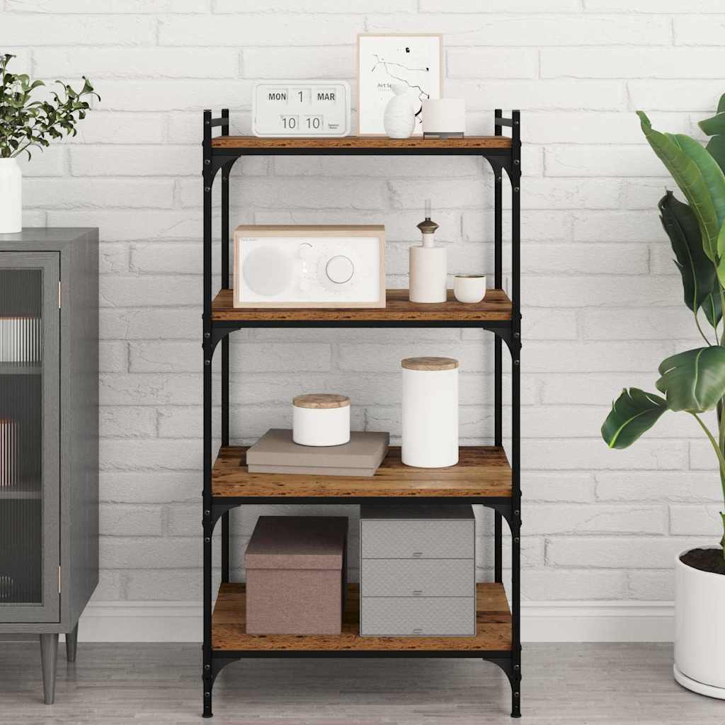 Boekenplank Bord 4 pcs Bruin 60 x 40 x 1,5 cm Bewerkt hout is nu te koop bij PeponiXL, paradijselijk wonen!