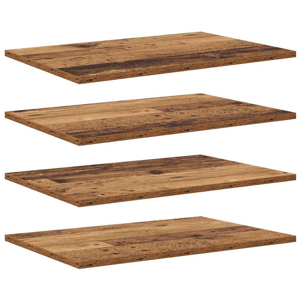 Boekenplank Bord 4 pcs Bruin 60 x 40 x 1,5 cm Bewerkt hout is nu te koop bij PeponiXL, paradijselijk wonen!