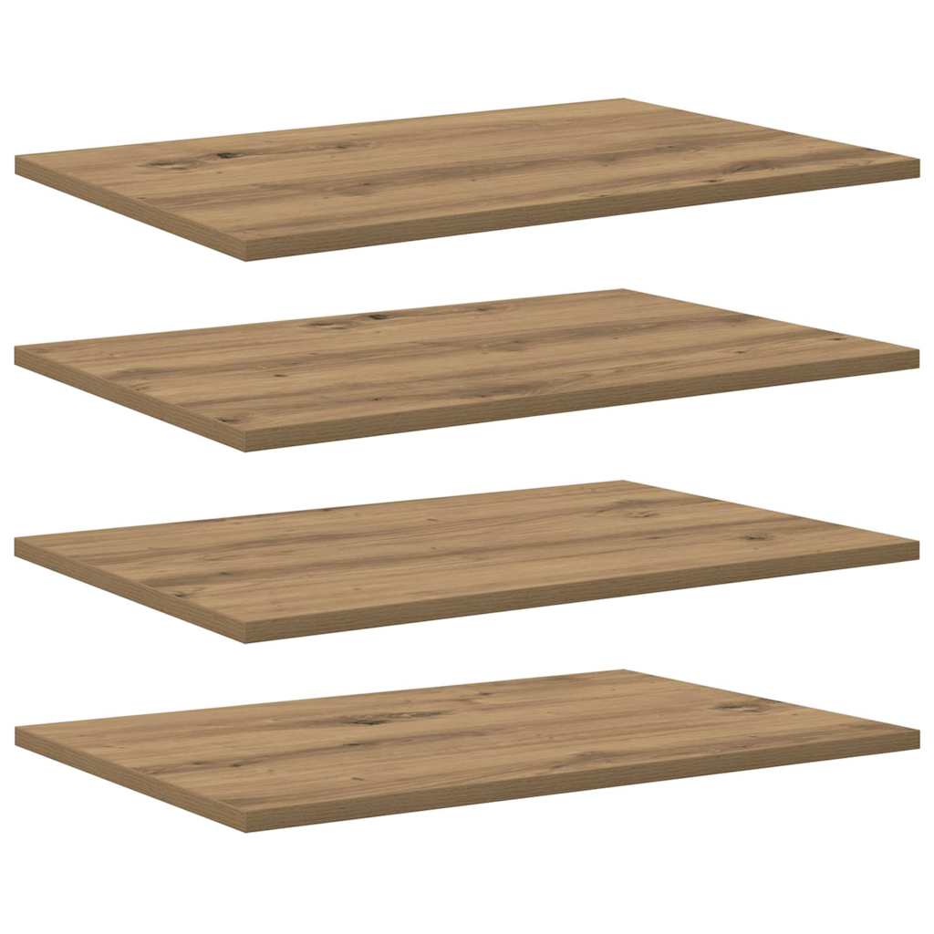 Boekenplank Bord 4 pcs Bruin 60 x 40 x 1,5 cm Bewerkt hout is nu te koop bij PeponiXL, paradijselijk wonen!