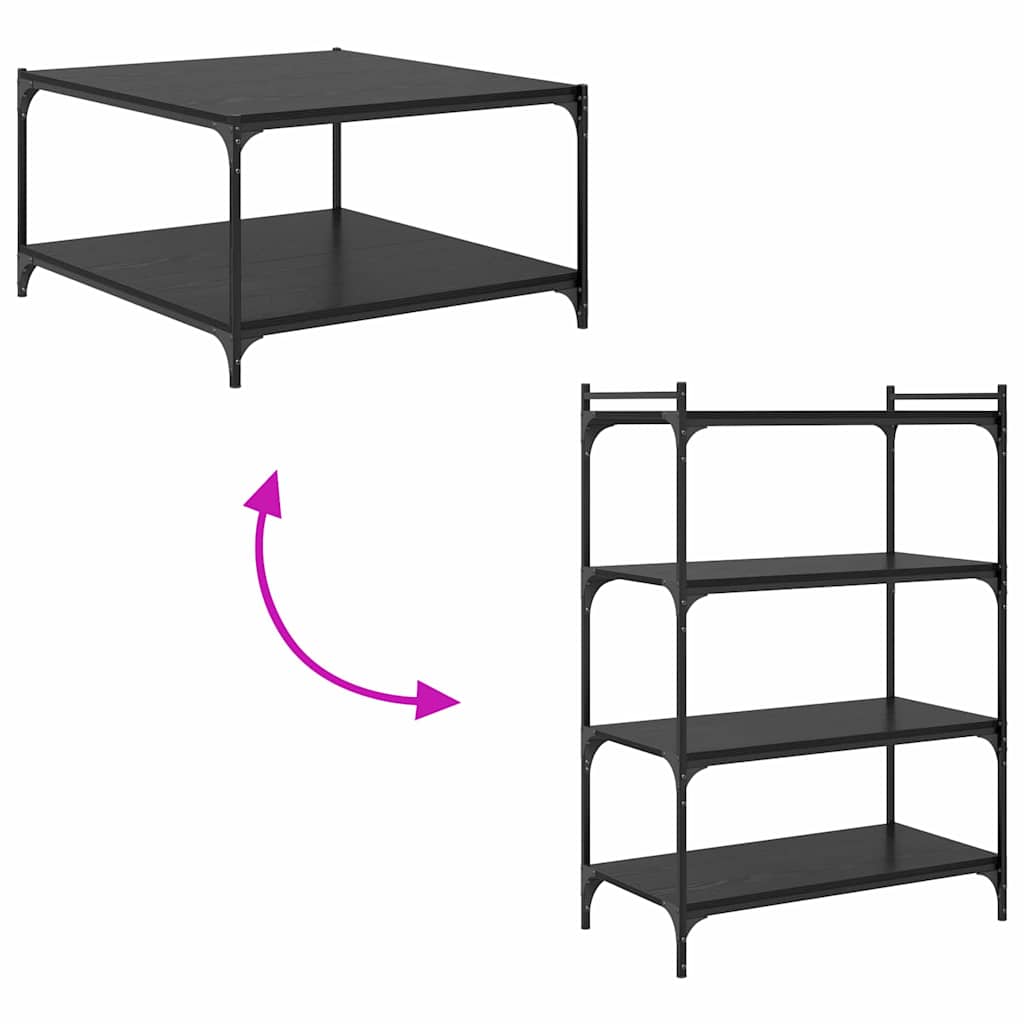 Boekenplank Bord 4 pcs Zwart 80 x 40 x 1,5 cm Bewerkt hout is nu te koop bij PeponiXL, paradijselijk wonen!