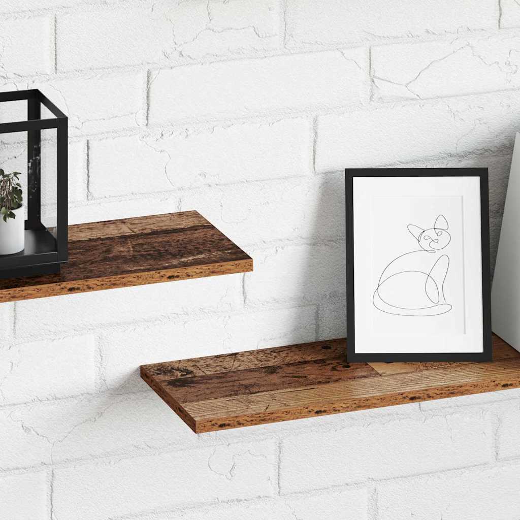 Boekenplank Bord 4 pcs Bruin 100 x 20 x 1,5 cm Bewerkt hout is nu te koop bij PeponiXL, paradijselijk wonen!