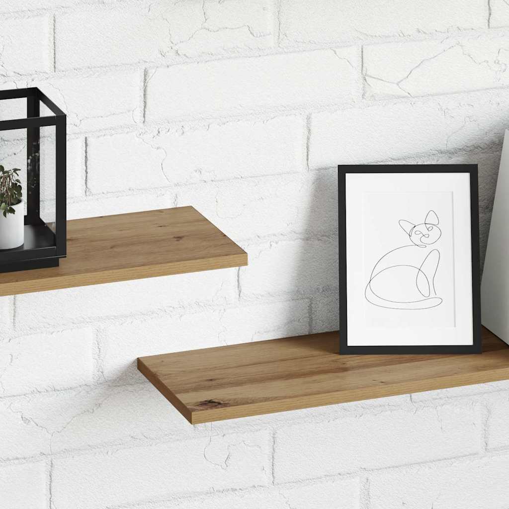 Boekenplank Bord 4 pcs Bruin 100 x 20 x 1,5 cm Bewerkt hout is nu te koop bij PeponiXL, paradijselijk wonen!