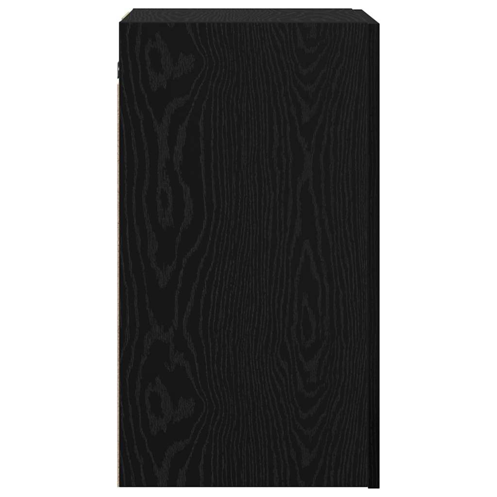 Wand TV Kast 2 pcs Zwart Eiken 30,5 x 30 x 60 cm Bewerkt hout is nu te koop bij PeponiXL, paradijselijk wonen!