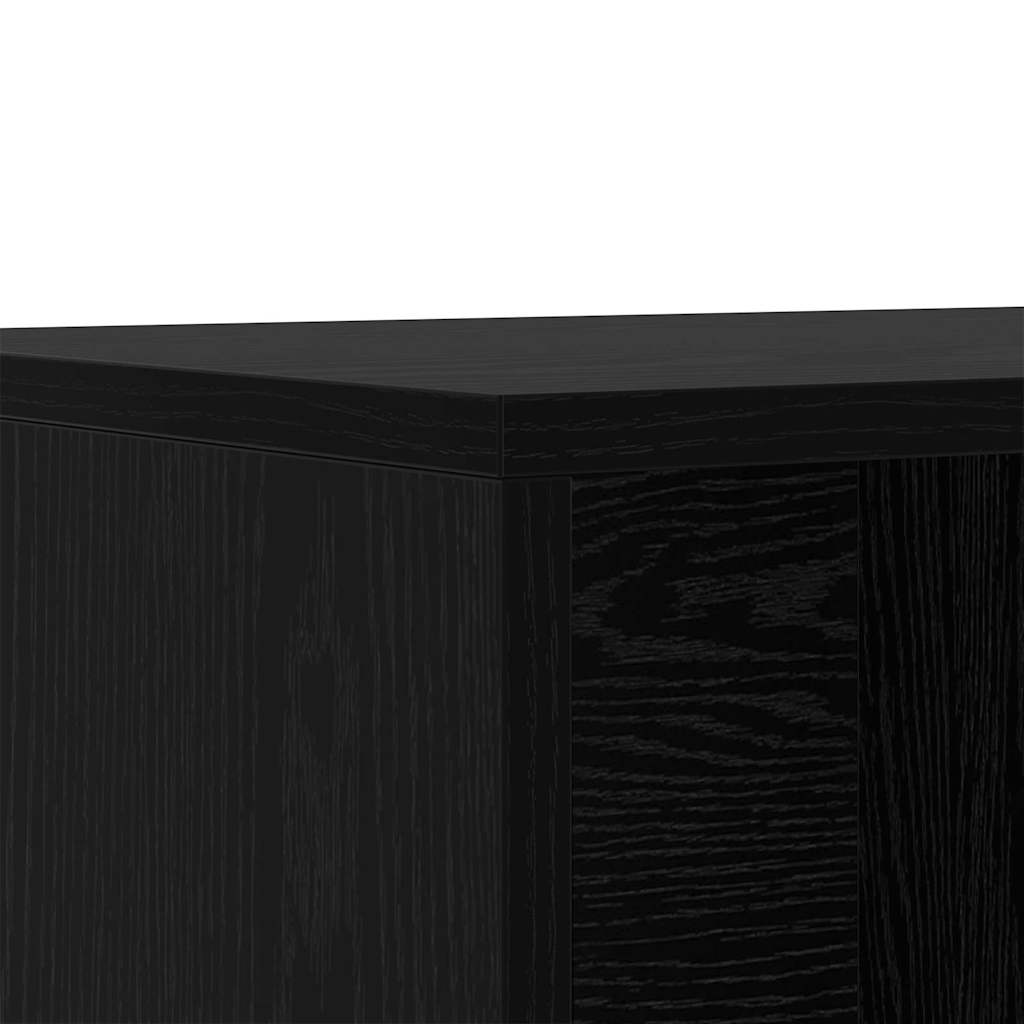 Schoenenbank Zwart Eiken 102 x 35 x 35 cm Bewerkt hout is nu te koop bij PeponiXL, paradijselijk wonen!