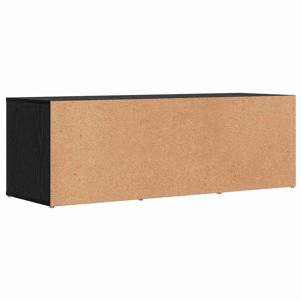 Schoenenbank Zwart Eiken 102 x 35 x 35 cm Bewerkt hout is nu te koop bij PeponiXL, paradijselijk wonen!