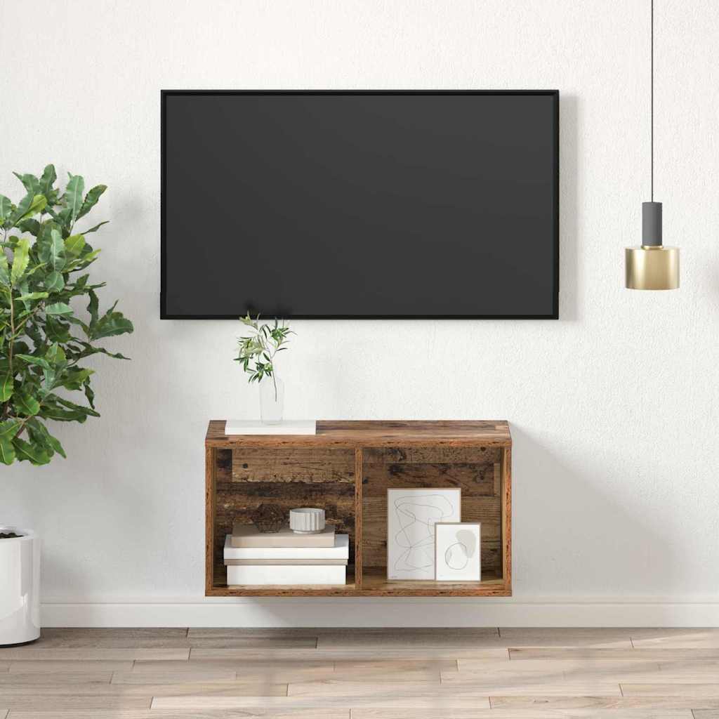 Tv-meubelset Oud Hout 37 x 37 x 72 cm Bewerkt hout is nu te koop bij PeponiXL, paradijselijk wonen!