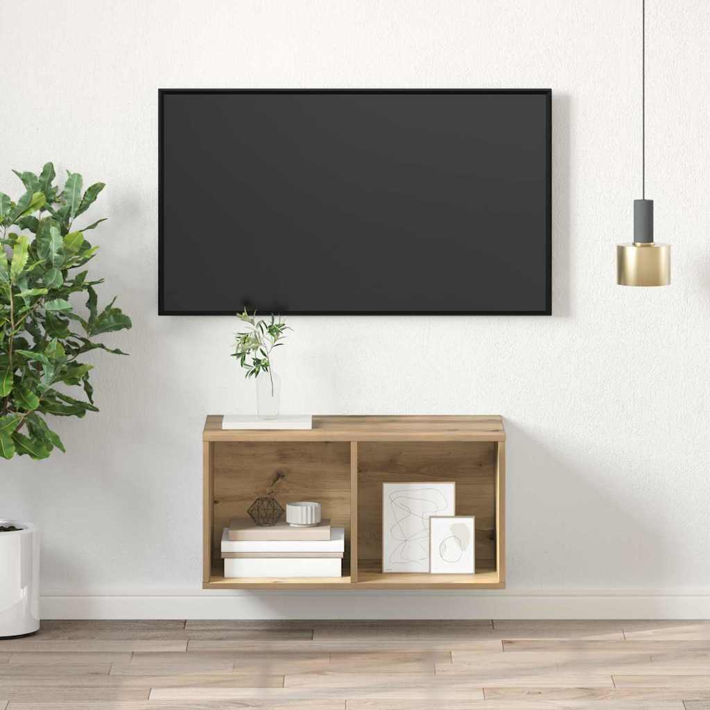 Tv-meubelset Artisan Eiken 37 x 37 x 72 cm Bewerkt hout is nu te koop bij PeponiXL, paradijselijk wonen!