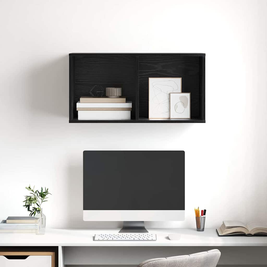Tv-meubelset Zwart Eiken 37 x 37 x 72 cm Bewerkt hout is nu te koop bij PeponiXL, paradijselijk wonen!