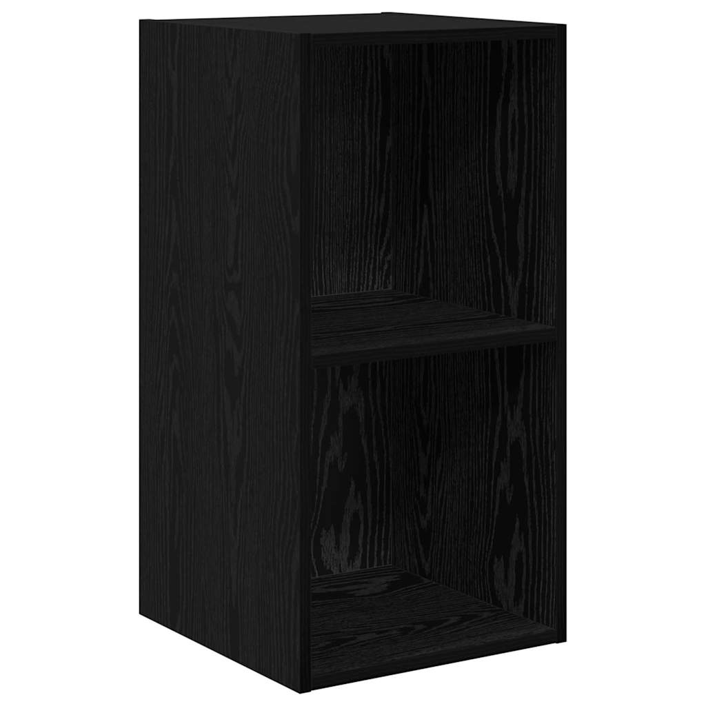 Tv-meubelset Zwart Eiken 37 x 37 x 72 cm Bewerkt hout is nu te koop bij PeponiXL, paradijselijk wonen!