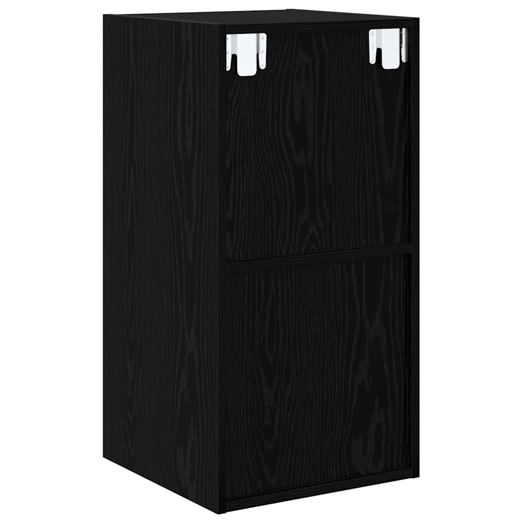 Tv-meubelset Zwart Eiken 37 x 37 x 72 cm Bewerkt hout is nu te koop bij PeponiXL, paradijselijk wonen!