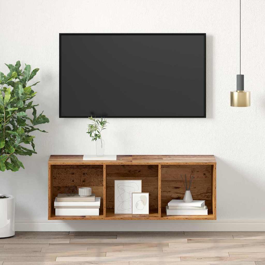 Tv-meubelset Oud Hout 37 x 37 x 107 cm Bewerkt hout is nu te koop bij PeponiXL, paradijselijk wonen!