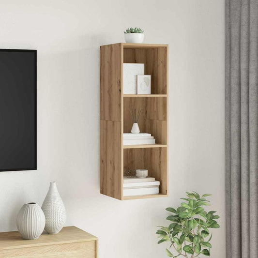 Tv-meubelset Artisan Eiken 37 x 37 x 107 cm Bewerkt hout is nu te koop bij PeponiXL, paradijselijk wonen!