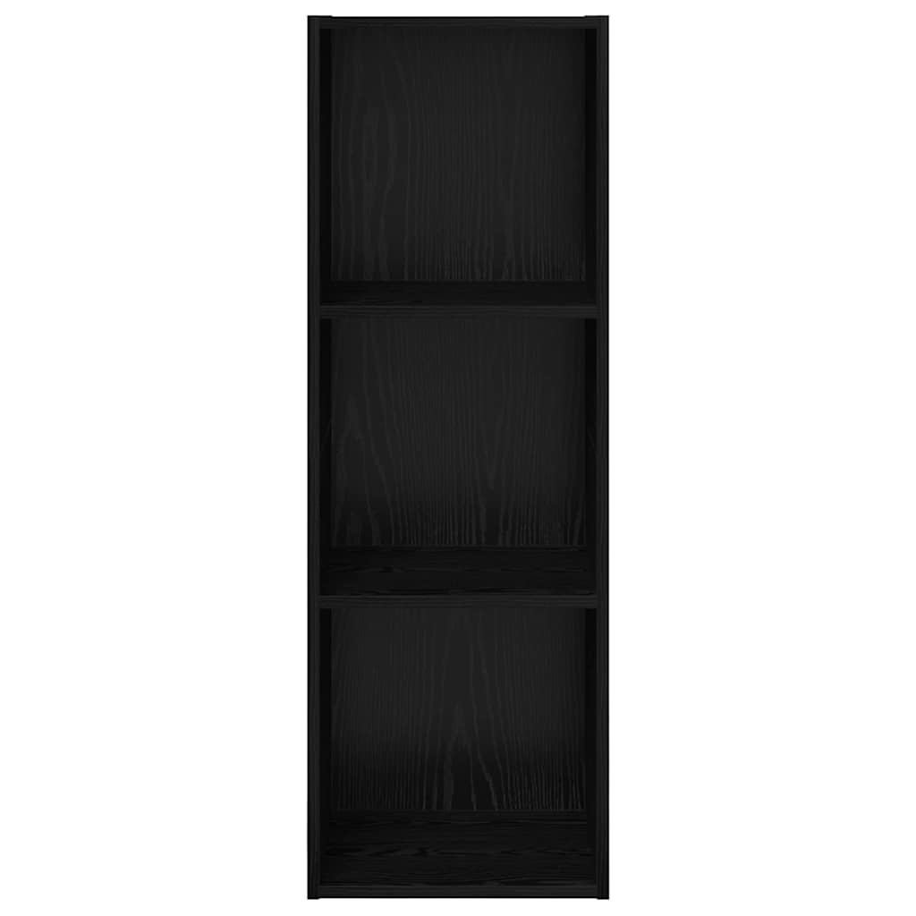 Tv-meubelset Zwart Eiken 37 x 37 x 107 cm Bewerkt hout is nu te koop bij PeponiXL, paradijselijk wonen!