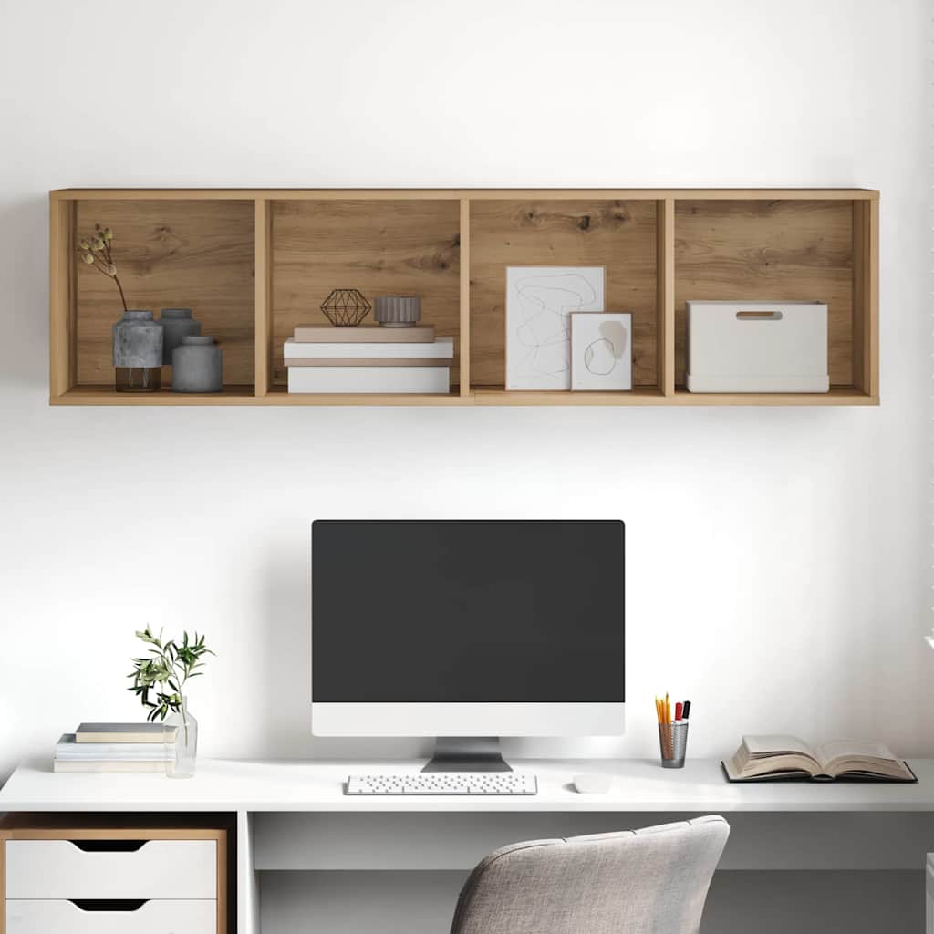 Tv-meubelset Artisan Eiken 37 x 37 x 142,5 cm Bewerkt hout is nu te koop bij PeponiXL, paradijselijk wonen!