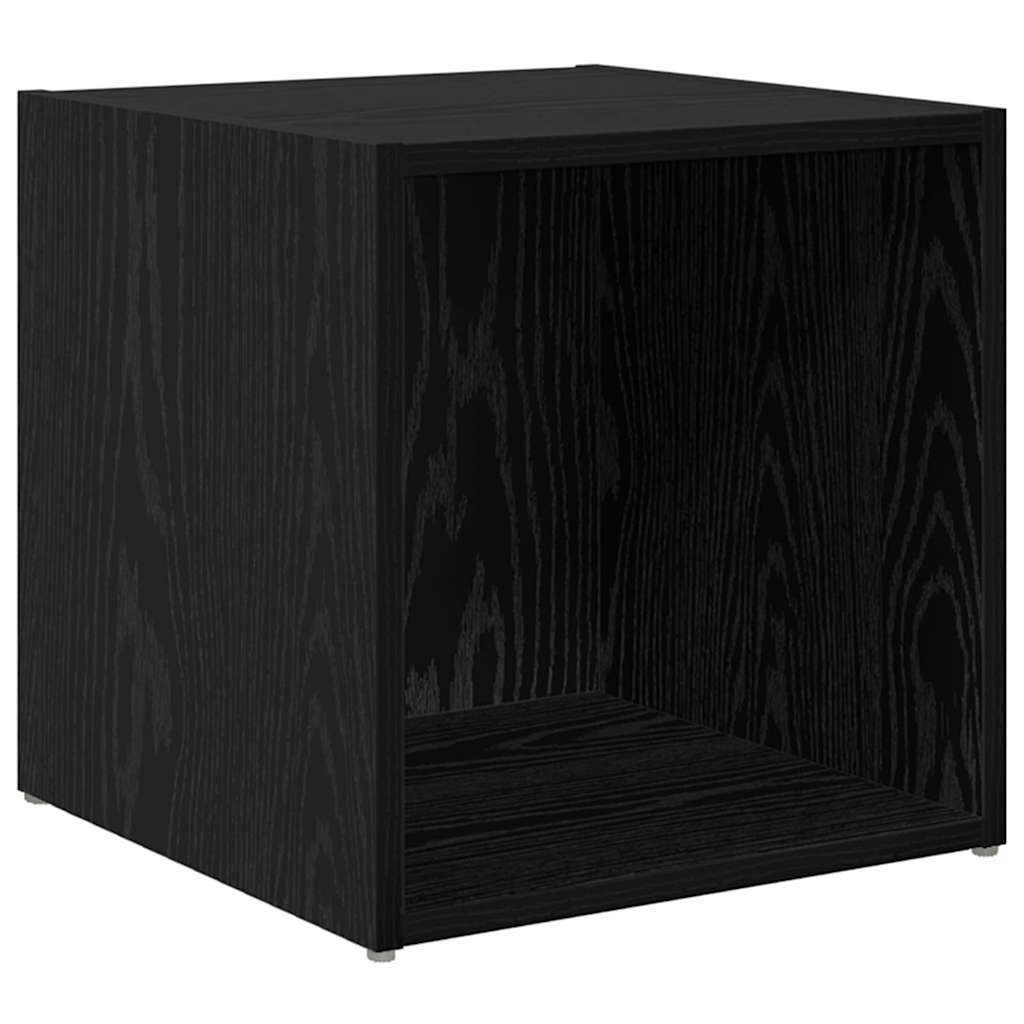 Tv-meubelset 2 pcs Zwart 37 x 35 x 37,5 cm Bewerkt hout is nu te koop bij PeponiXL, paradijselijk wonen!