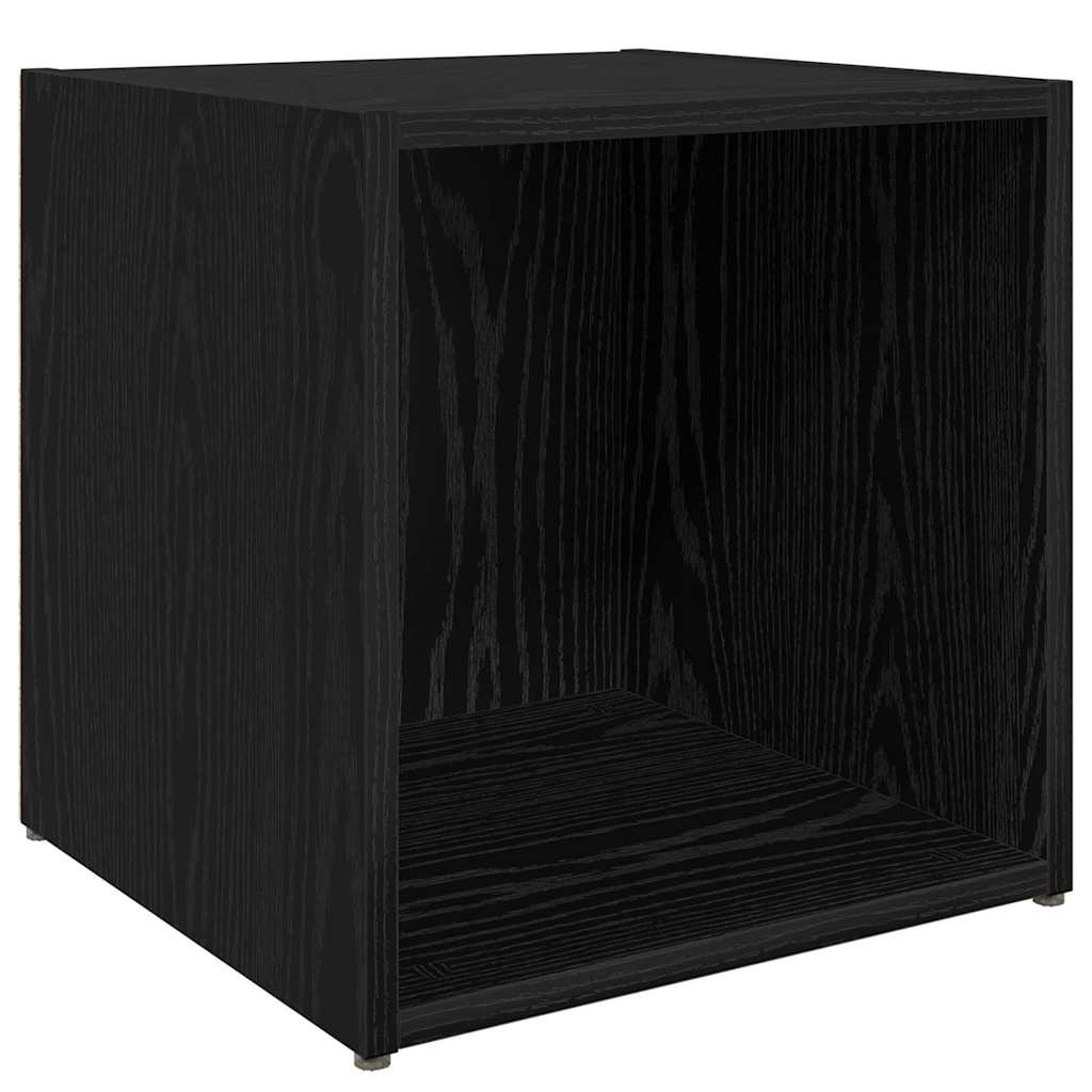 Tv-meubelset 4 pcs Zwart 37 x 35 x 37,5 cm Bewerkt hout is nu te koop bij PeponiXL, paradijselijk wonen!
