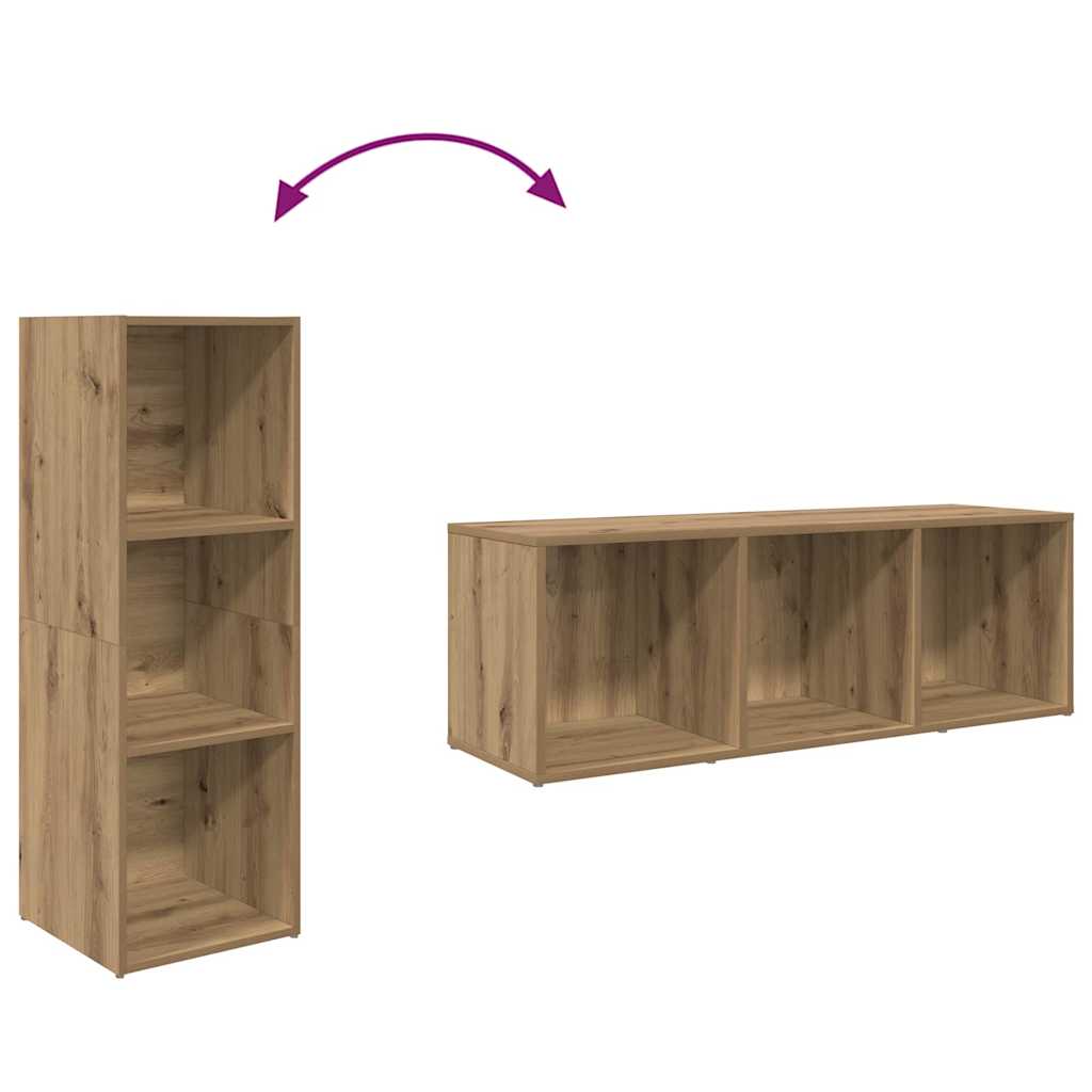 Tv-meubelset Wandgemonteerd Bruin 72 x 35 x 37 cm Bewerkt hout is nu te koop bij PeponiXL, paradijselijk wonen!