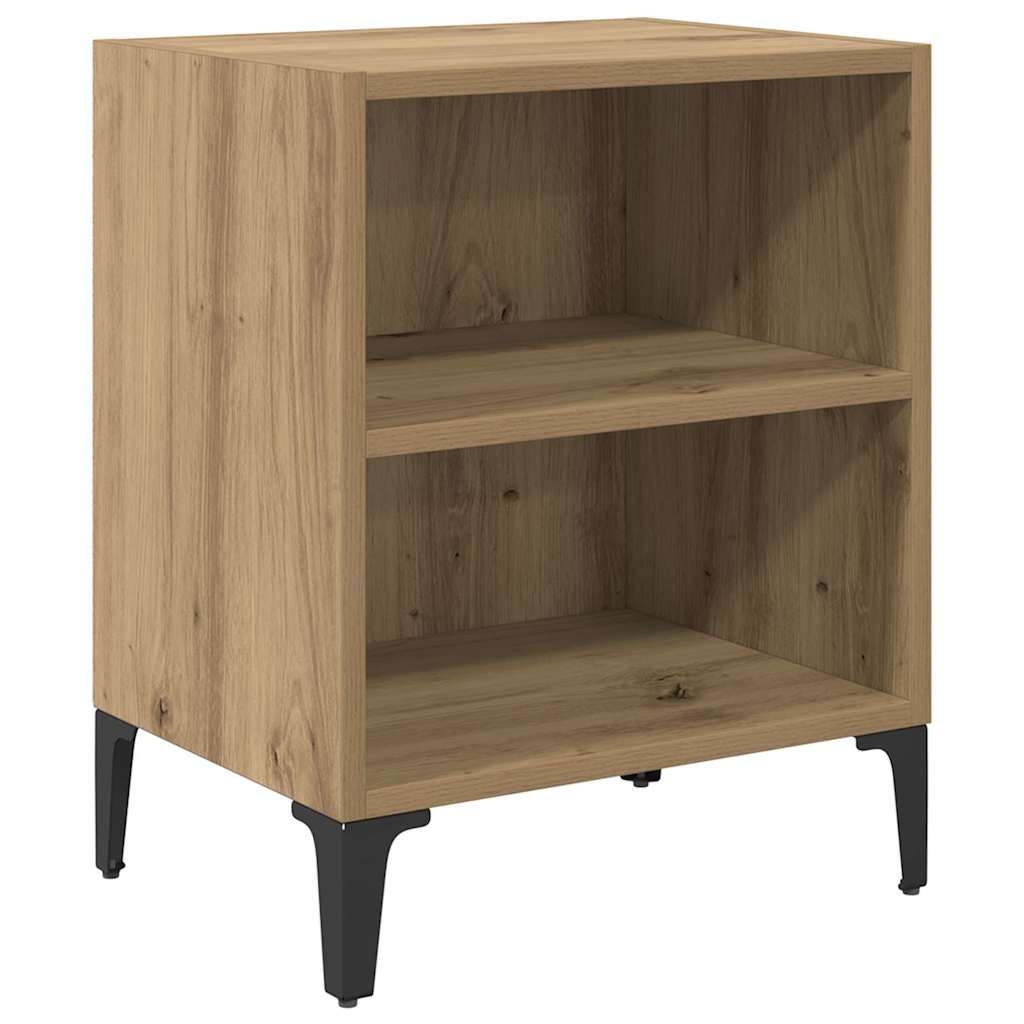 Nachtkastje 2 pcs Artisan Eiken 40 x 30 x 50 cm Bewerkt hout is nu te koop bij PeponiXL, paradijselijk wonen!