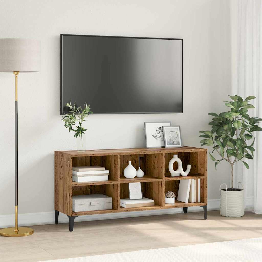 Tv-meubelset Bruin 103,5 x 30 x 50 cm Geconstrueerd hout is nu te koop bij PeponiXL, paradijselijk wonen!