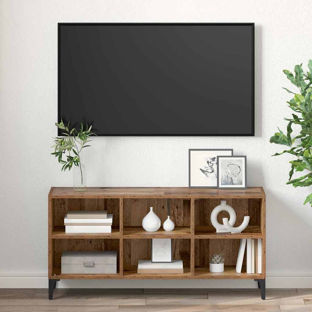 Tv-meubelset Bruin 103,5 x 30 x 50 cm Geconstrueerd hout is nu te koop bij PeponiXL, paradijselijk wonen!