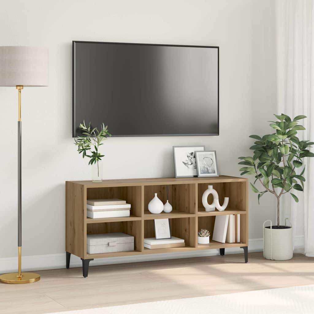 Tv-meubelset Bruin 103,5 x 30 x 50 cm Geconstrueerd hout is nu te koop bij PeponiXL, paradijselijk wonen!
