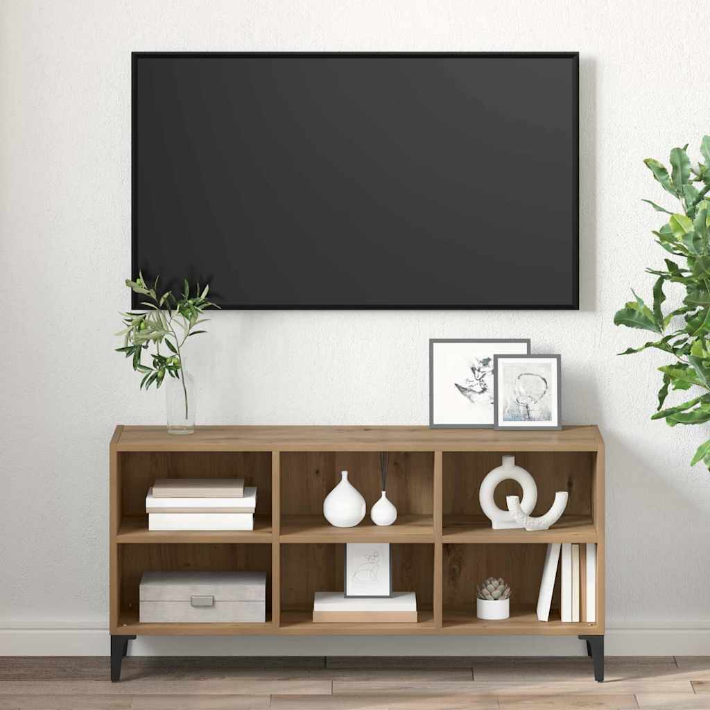 Tv-meubelset Bruin 103,5 x 30 x 50 cm Geconstrueerd hout is nu te koop bij PeponiXL, paradijselijk wonen!
