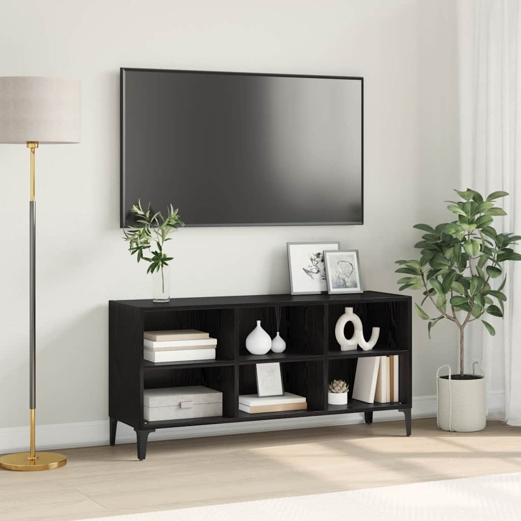 Tv-meubelset Zwart 103,5 x 30 x 50 cm Geconstrueerd hout is nu te koop bij PeponiXL, paradijselijk wonen!