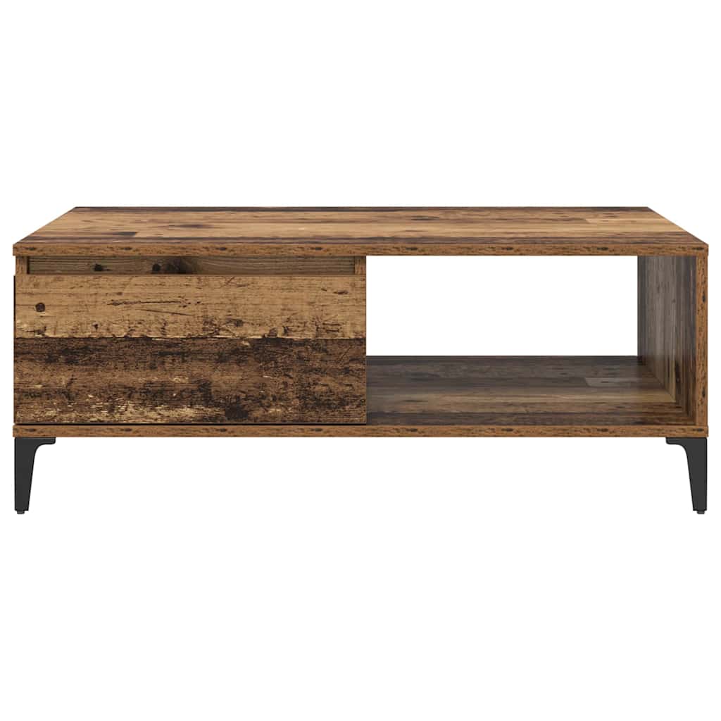 Salontafel Oud hout 90 x 60 x 35 cm Bewerkt hout is nu te koop bij PeponiXL, paradijselijk wonen!