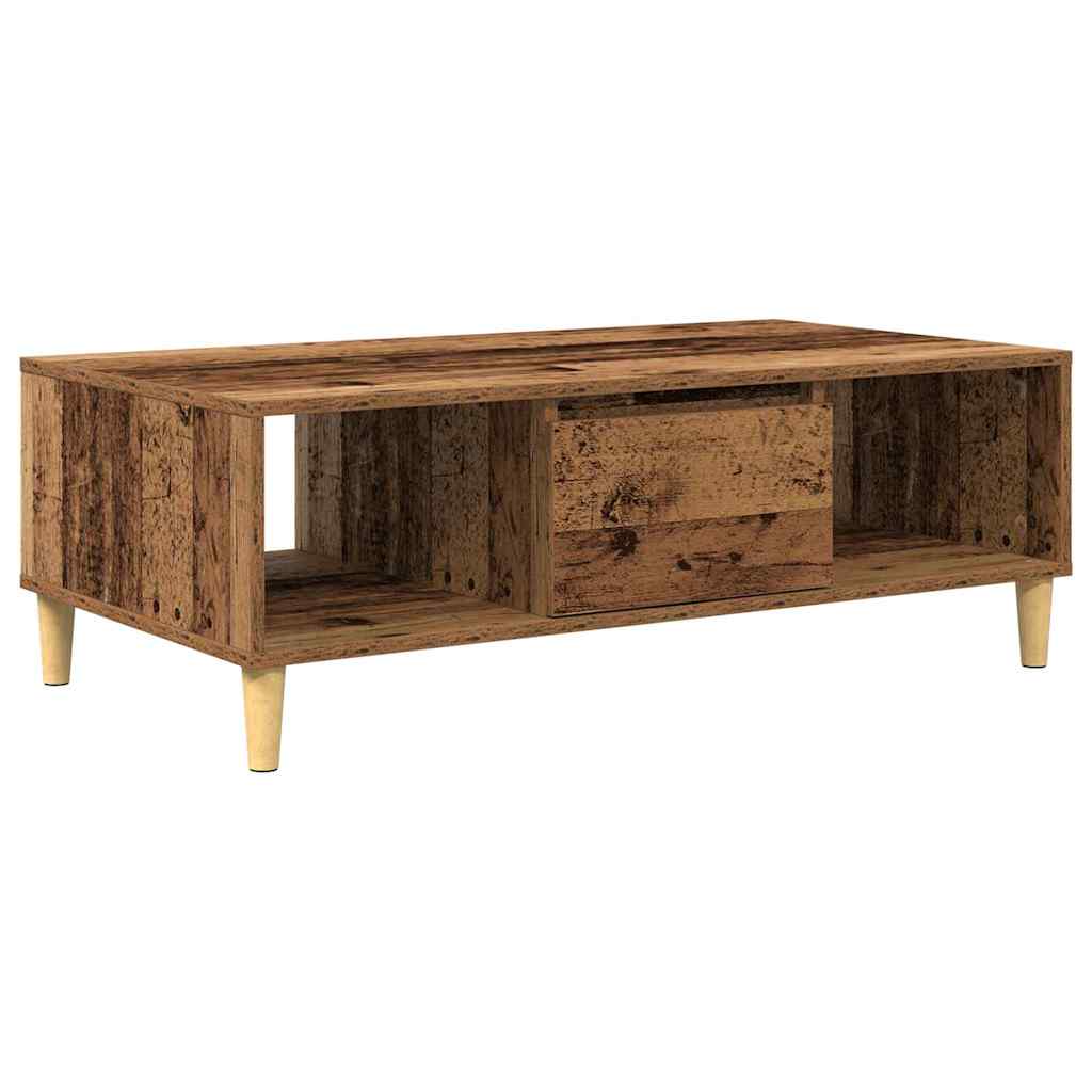 Salontafel Oudhout 102 x 55 x 35 cm Bewerkt hout is nu te koop bij PeponiXL, paradijselijk wonen!