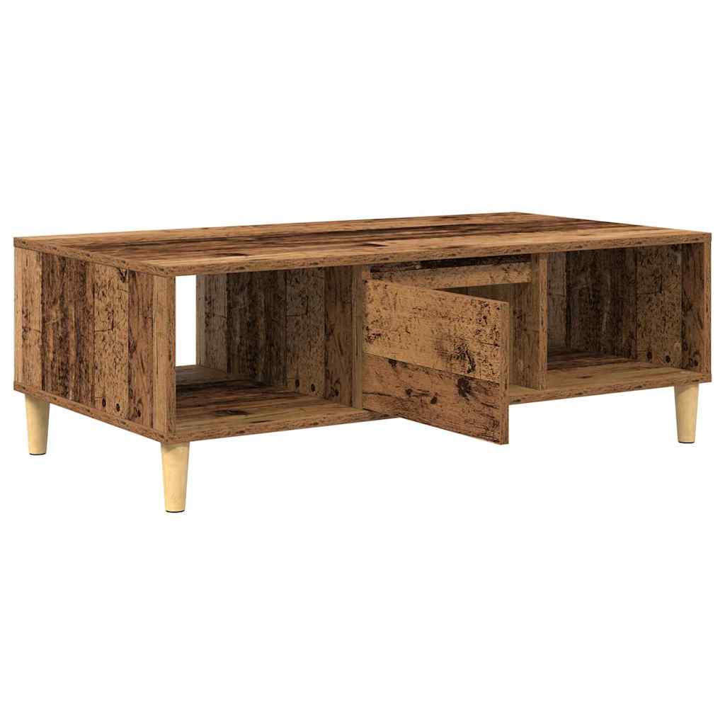 Salontafel Oudhout 102 x 55 x 35 cm Bewerkt hout is nu te koop bij PeponiXL, paradijselijk wonen!