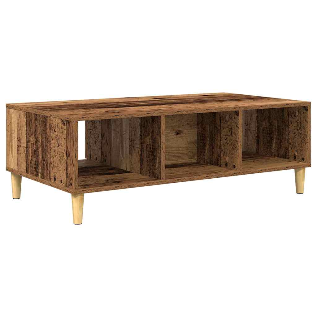 Salontafel Oudhout 102 x 55 x 35 cm Bewerkt hout is nu te koop bij PeponiXL, paradijselijk wonen!