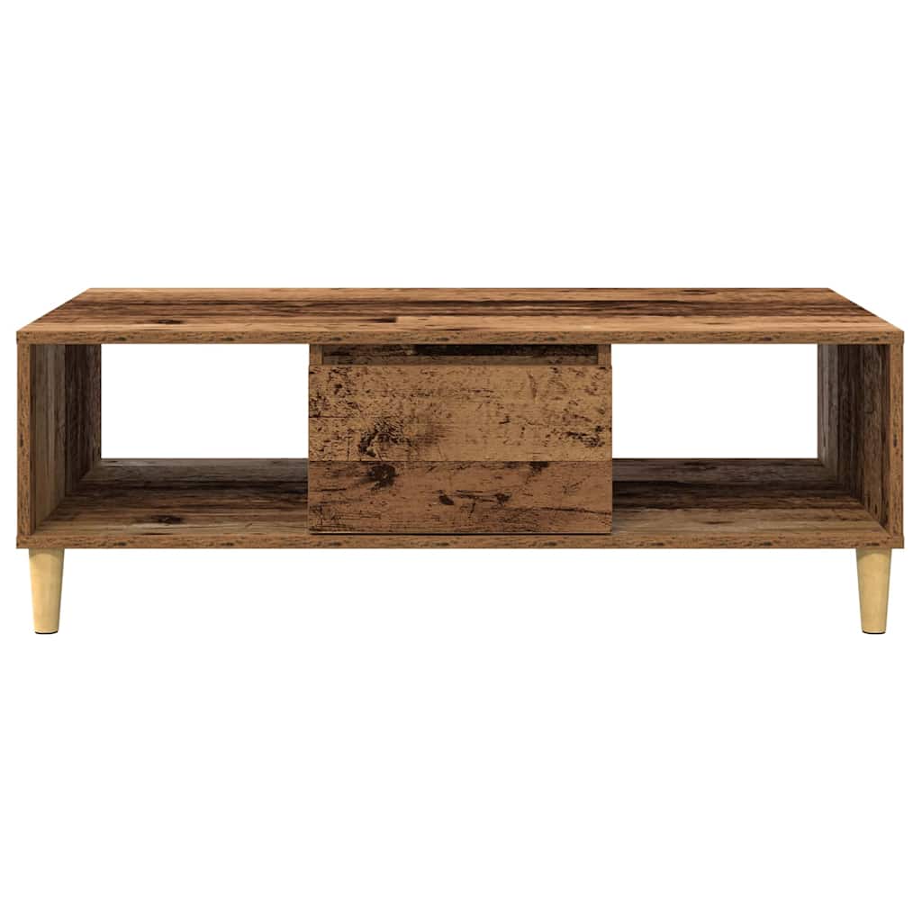 Salontafel Oudhout 102 x 55 x 35 cm Bewerkt hout is nu te koop bij PeponiXL, paradijselijk wonen!