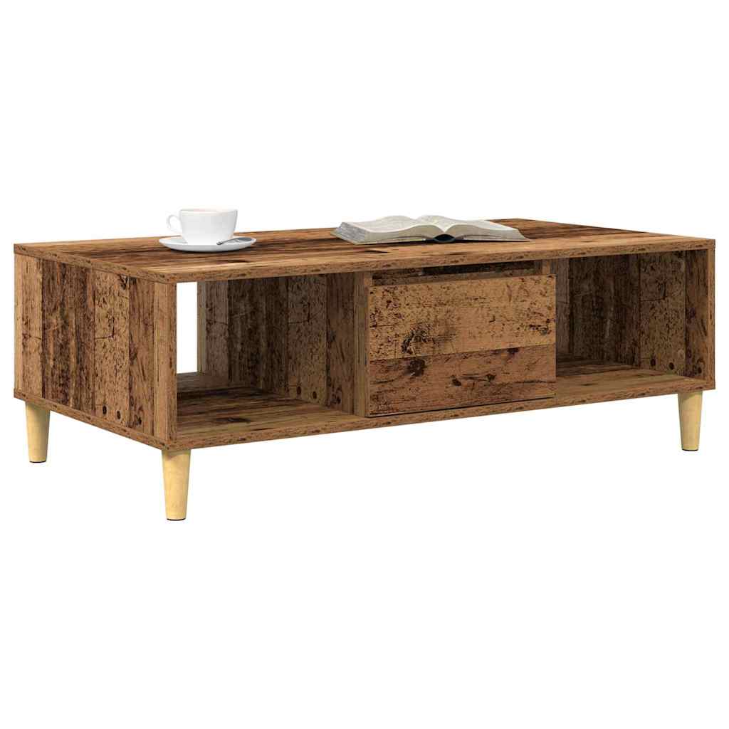 Salontafel Oudhout 102 x 55 x 35 cm Bewerkt hout is nu te koop bij PeponiXL, paradijselijk wonen!