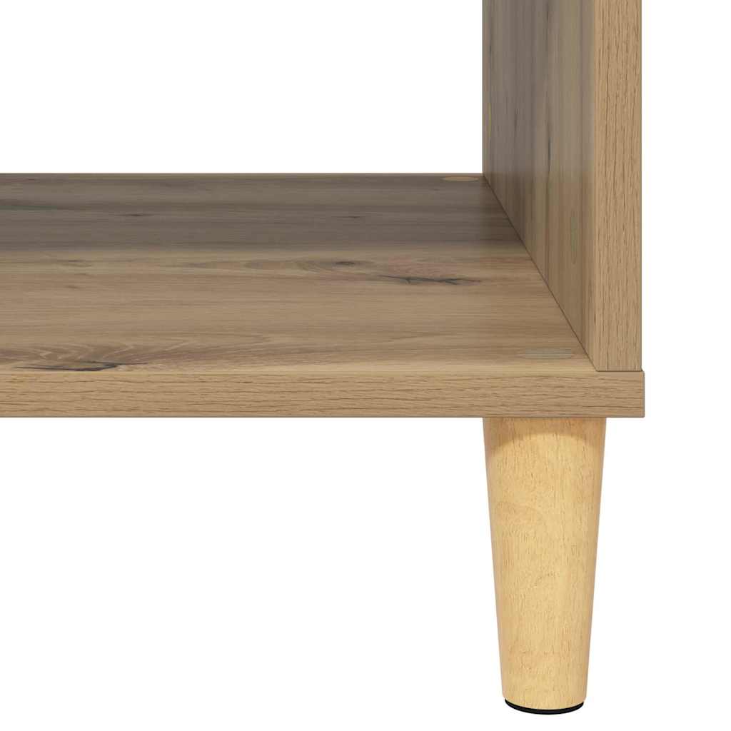 Salontafel Artisan Eiken 102 x 55 x 35 cm Bewerkt hout is nu te koop bij PeponiXL, paradijselijk wonen!