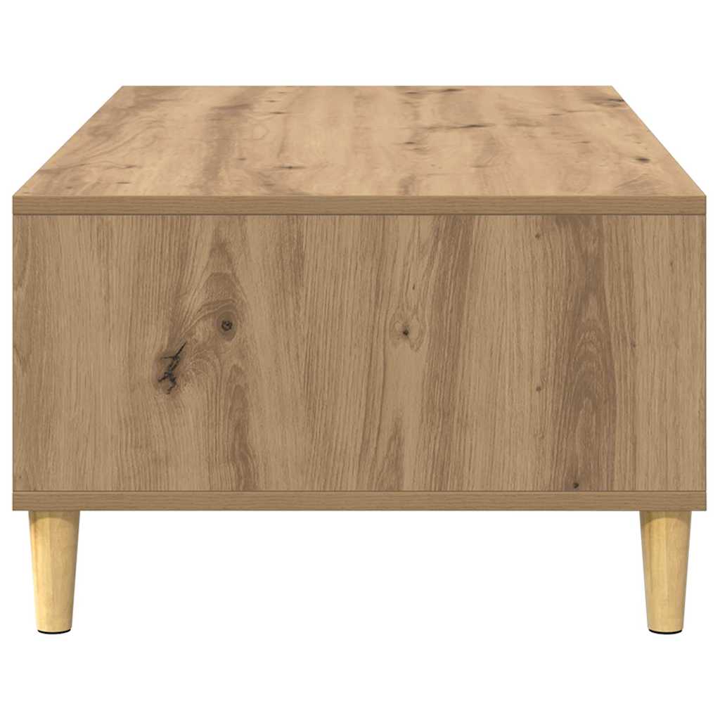 Salontafel Artisan Eiken 102 x 55 x 35 cm Bewerkt hout is nu te koop bij PeponiXL, paradijselijk wonen!