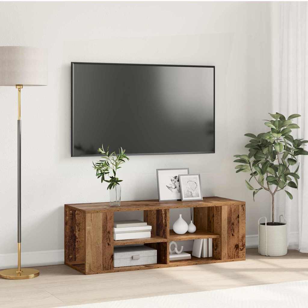 Tv-meubelset Oud Hout 102 x 35 x 35 cm Bewerkt hout is nu te koop bij PeponiXL, paradijselijk wonen!