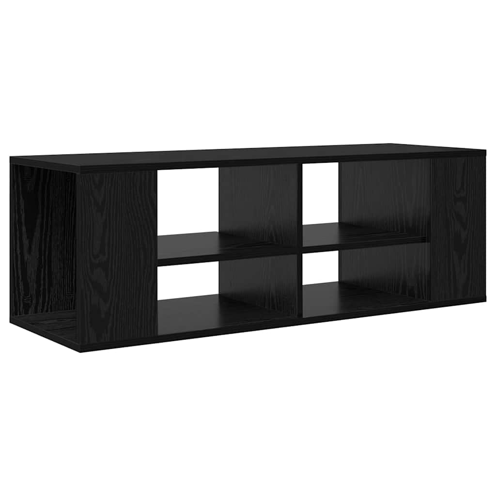 Tv-meubelset Zwart Eiken 102 x 35 x 35 cm Bewerkt hout is nu te koop bij PeponiXL, paradijselijk wonen!