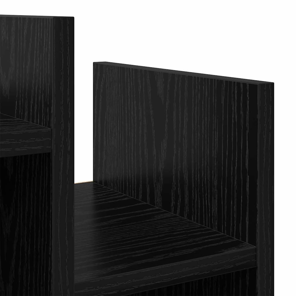 Bijzetkast Zwart Eiken 60 x 26 x 60 cm Bewerkt hout is nu te koop bij PeponiXL, paradijselijk wonen!
